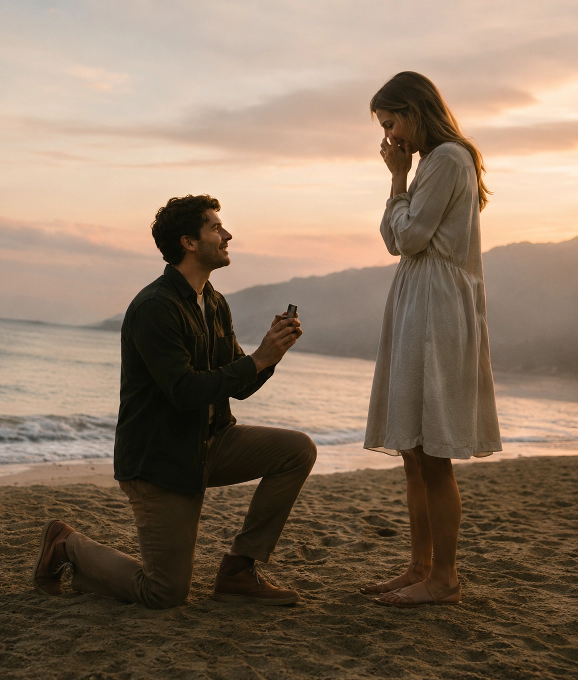 Ethan proposing to Olivia
